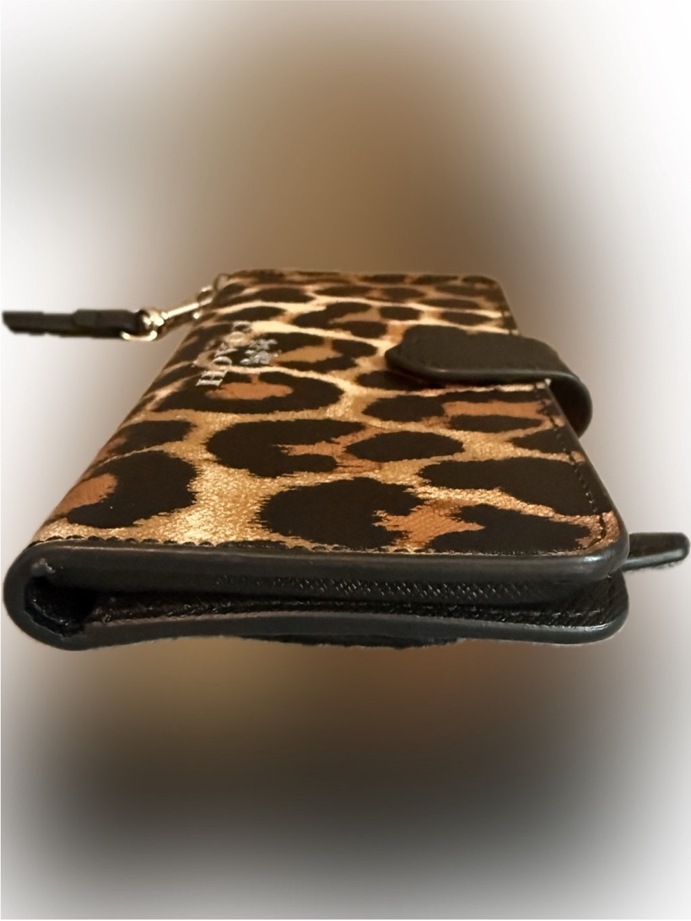 COACH Peyton Ocelot Phone Wallet Case Pouch Wristlet/EUC - Picture 8 of 8